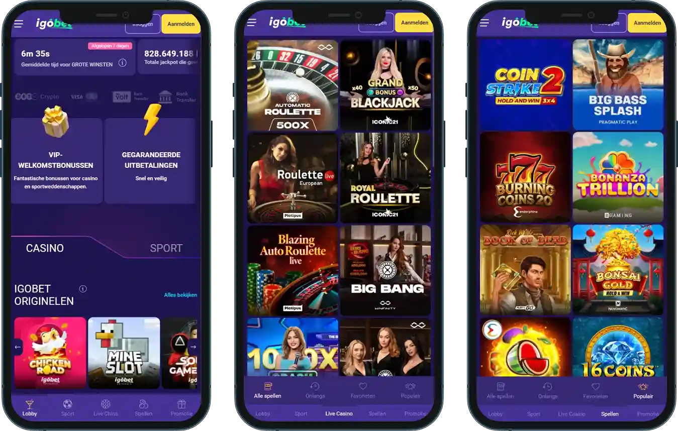 IgoBet Casino Mobiele Ervaring